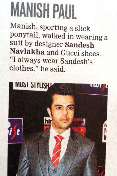 Manish Paul - Celebrity Fashion Stylists
